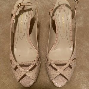 Enzo Angiolini cream print sandal